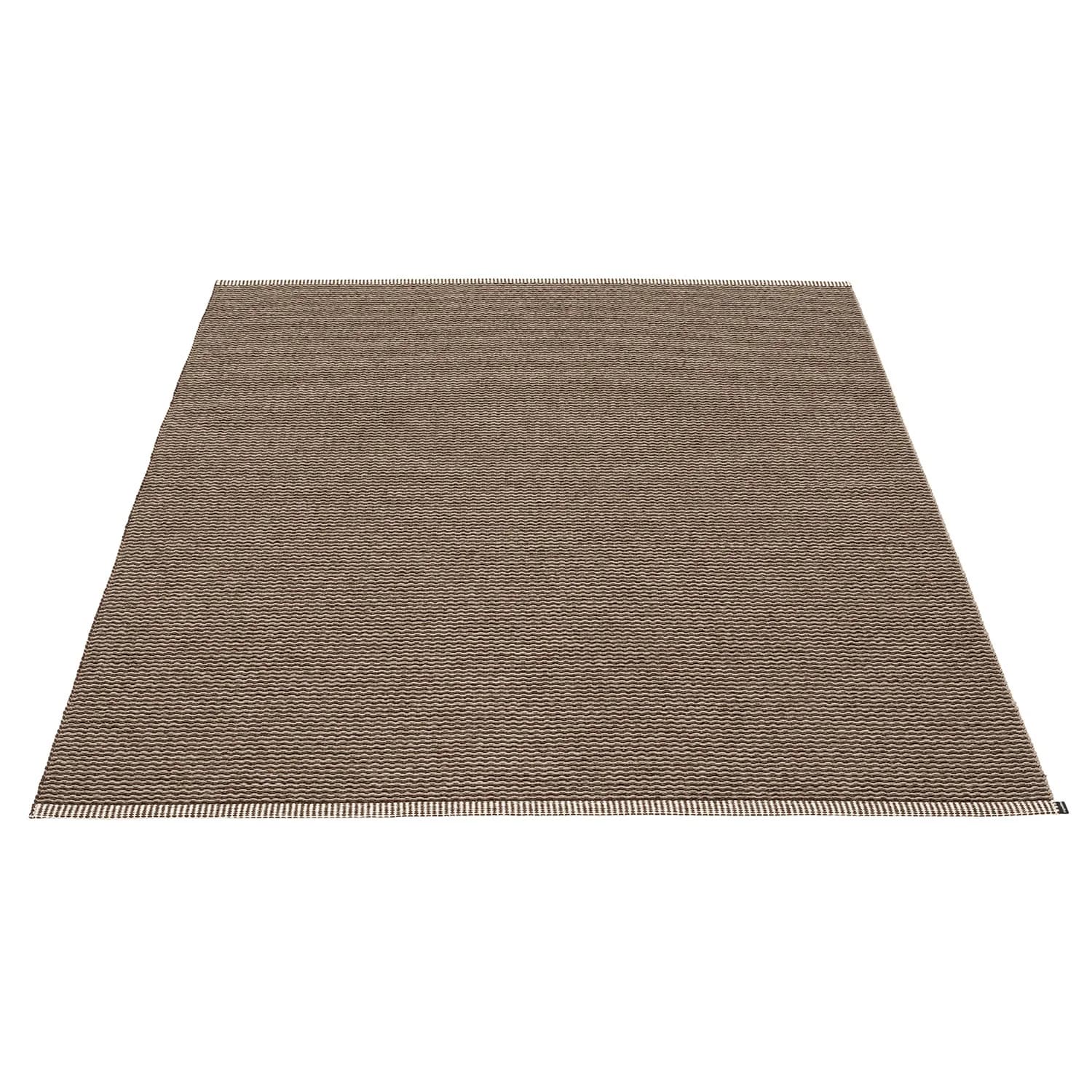 Pappelina, Mono Teppich 180x220 cm dark brown / dark linen