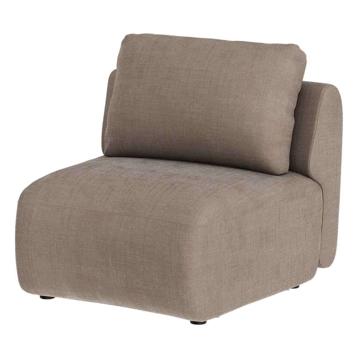 Artwood, Dixon abgerundetes Mittelmodul Gabby taupe