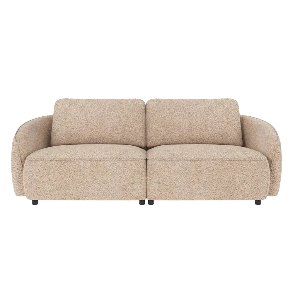 Rowico Home, Norris Sofa 3-Sitzer Stoff Anna hellbeige