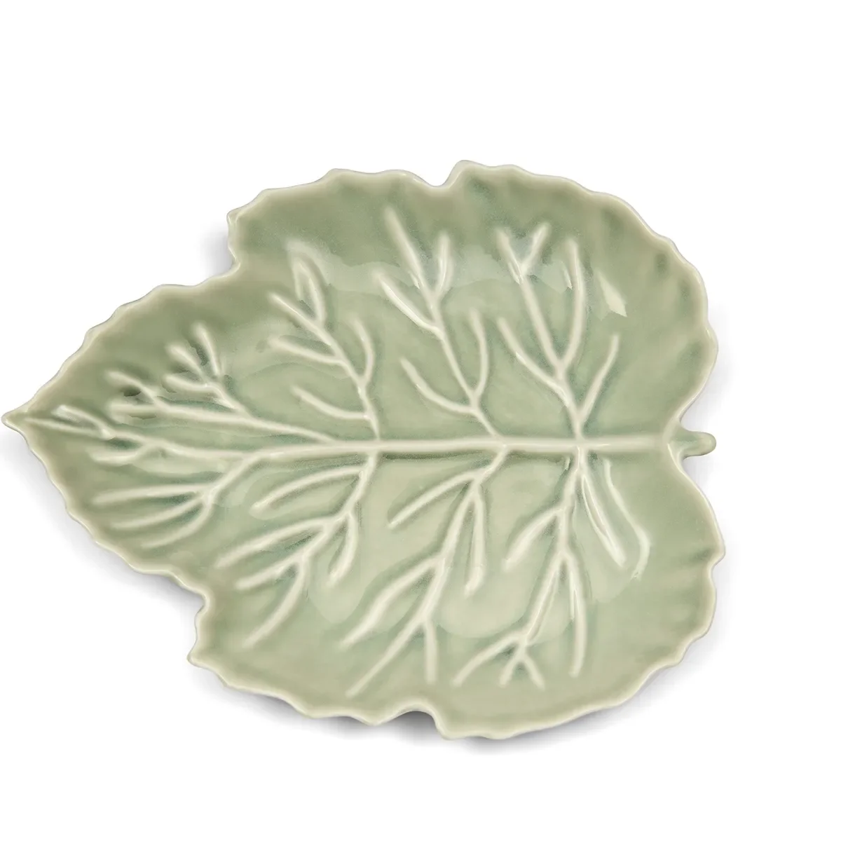 Riviera Maison, Teller Autumn Leaf 23x19 cm Green