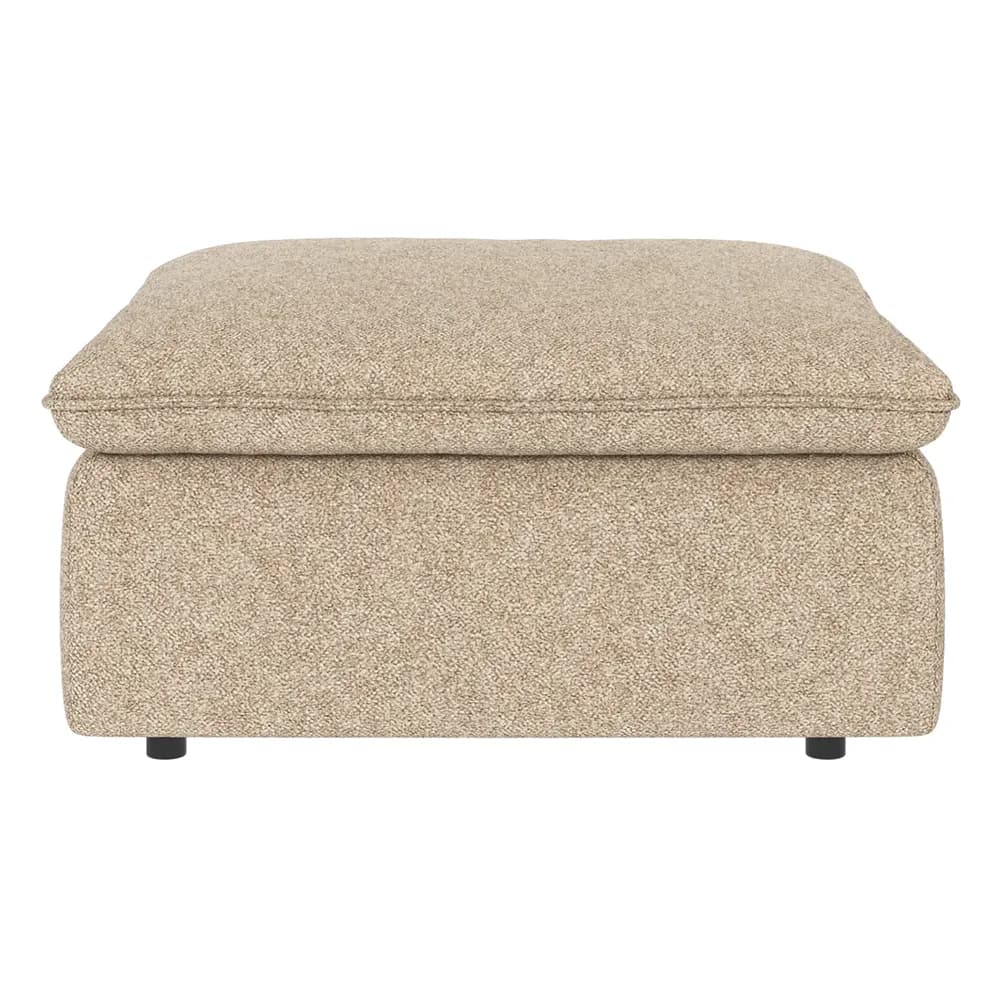 Rowico Home, Rawlins Fußhocker Stoff Bobby beige