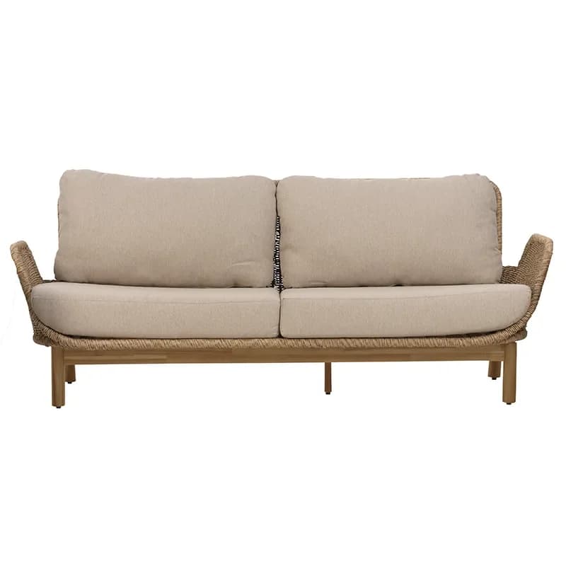 Brafab Lily Sofa Twist straw-plush wheat, 2,5-Sitzer