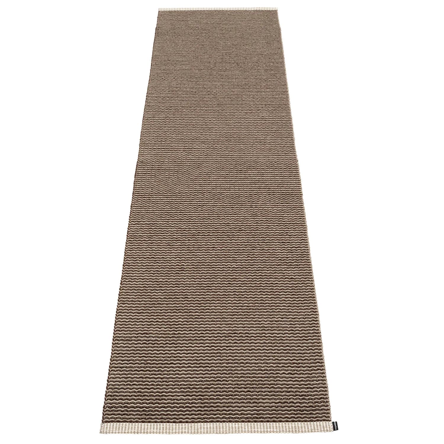 Pappelina, Mono Teppich 60x250 cm dark brown / dark linen