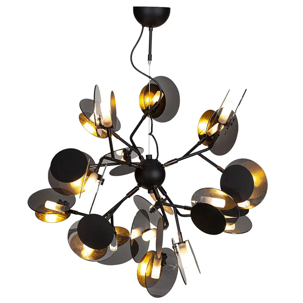 By Rydéns - Turno Kronleuchter Black/Gold