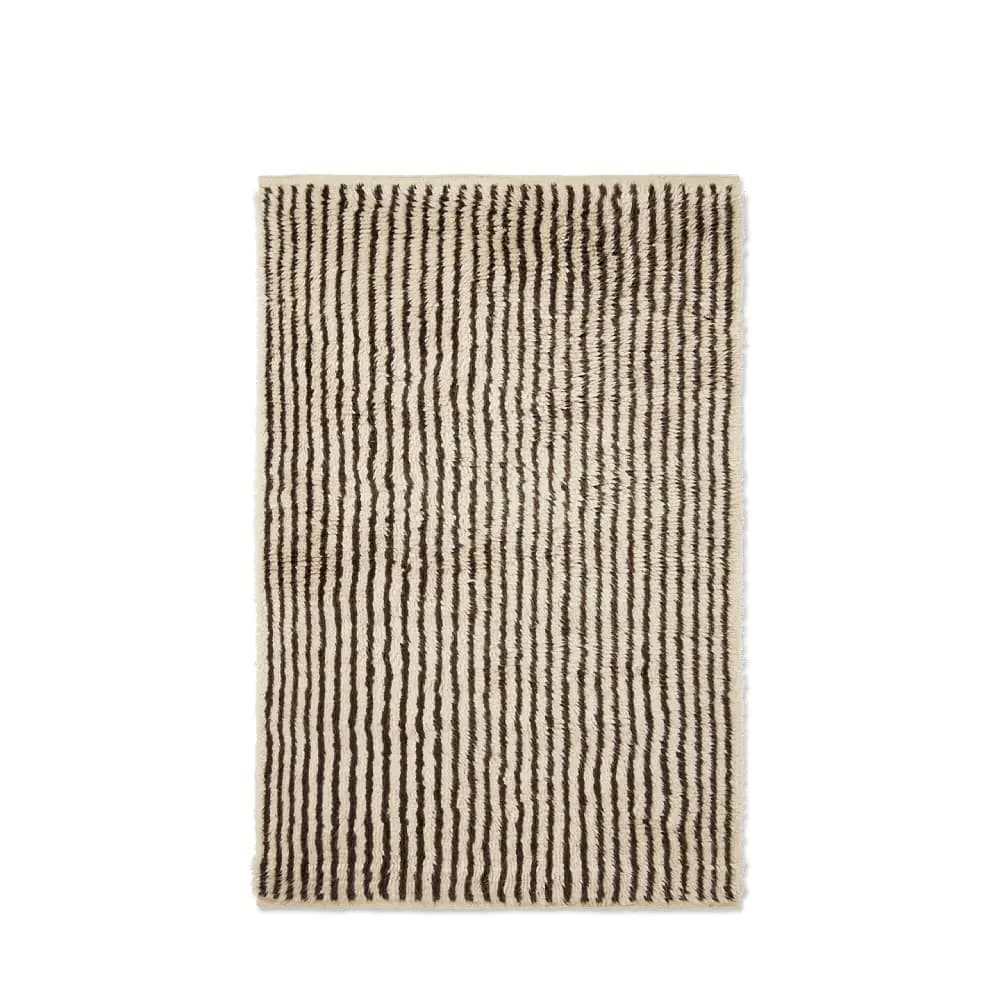 Ferm Living Kami Teppich Off white-coffee, 120x180 cm
