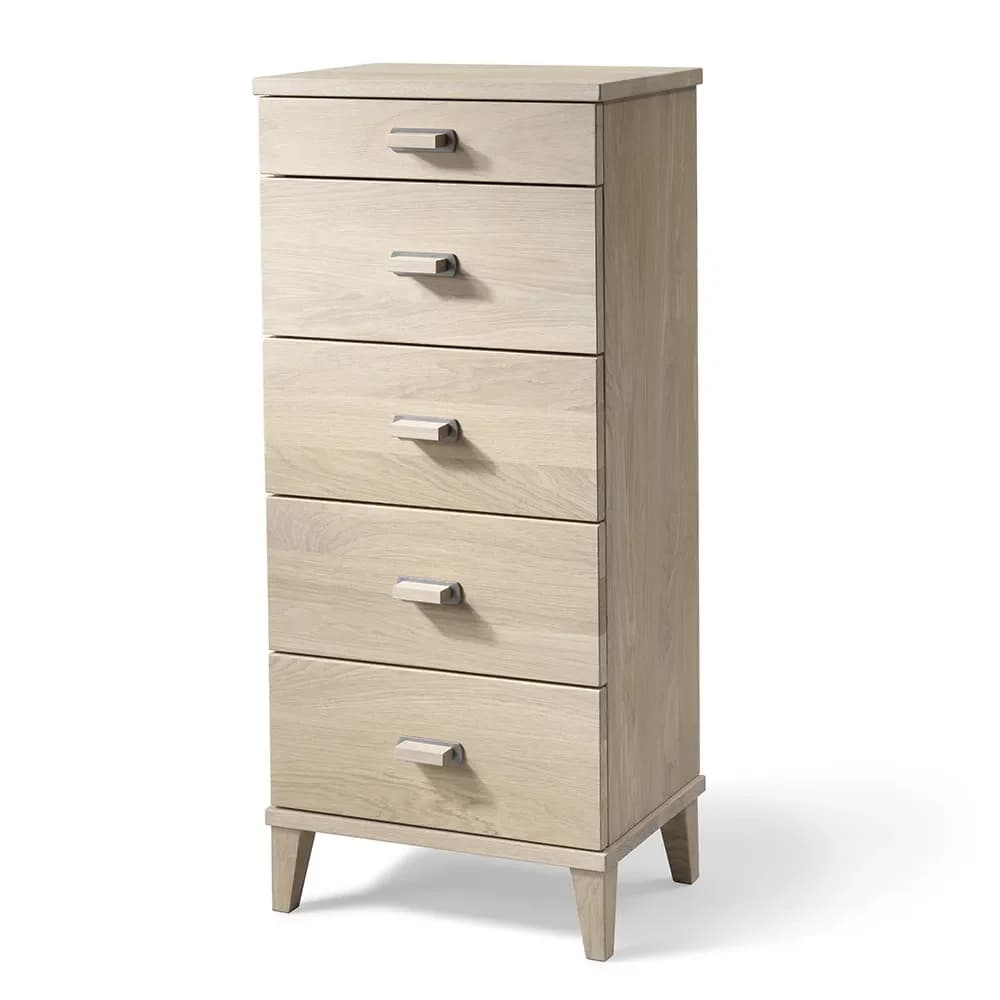 Oscarssons Möbel, Malva Kommode H94 W40 Eiche weiß geölt