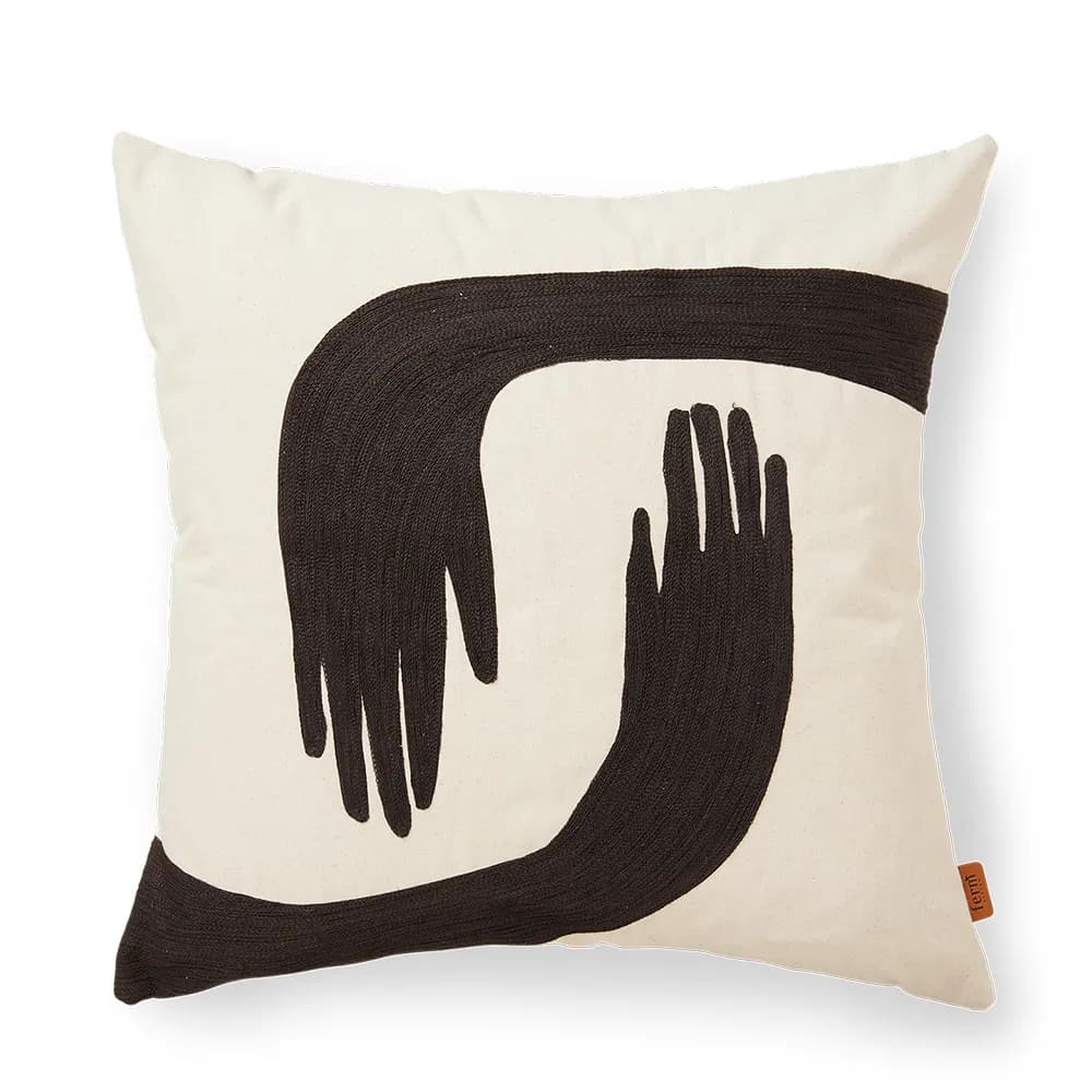 Ferm Living Pose Kissenbezug 50x50 cm Coffee-undyed