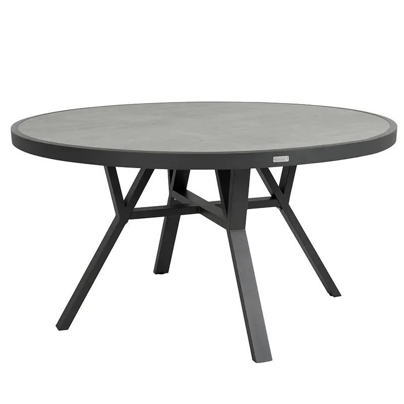 Brafab, Samvaro esstisch 140 cm inklusive Glasplatte Anthrazit