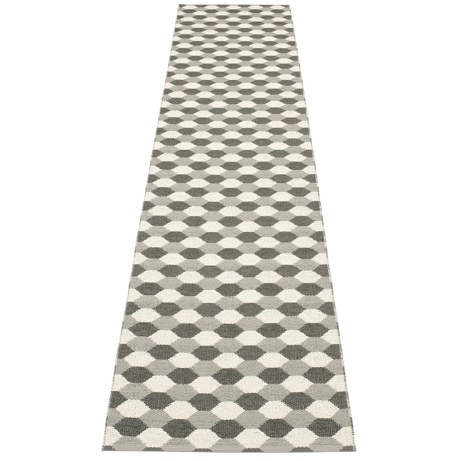 Pappelina, Dana Teppich 70x335 cm warm grey / charcoal / vanilla