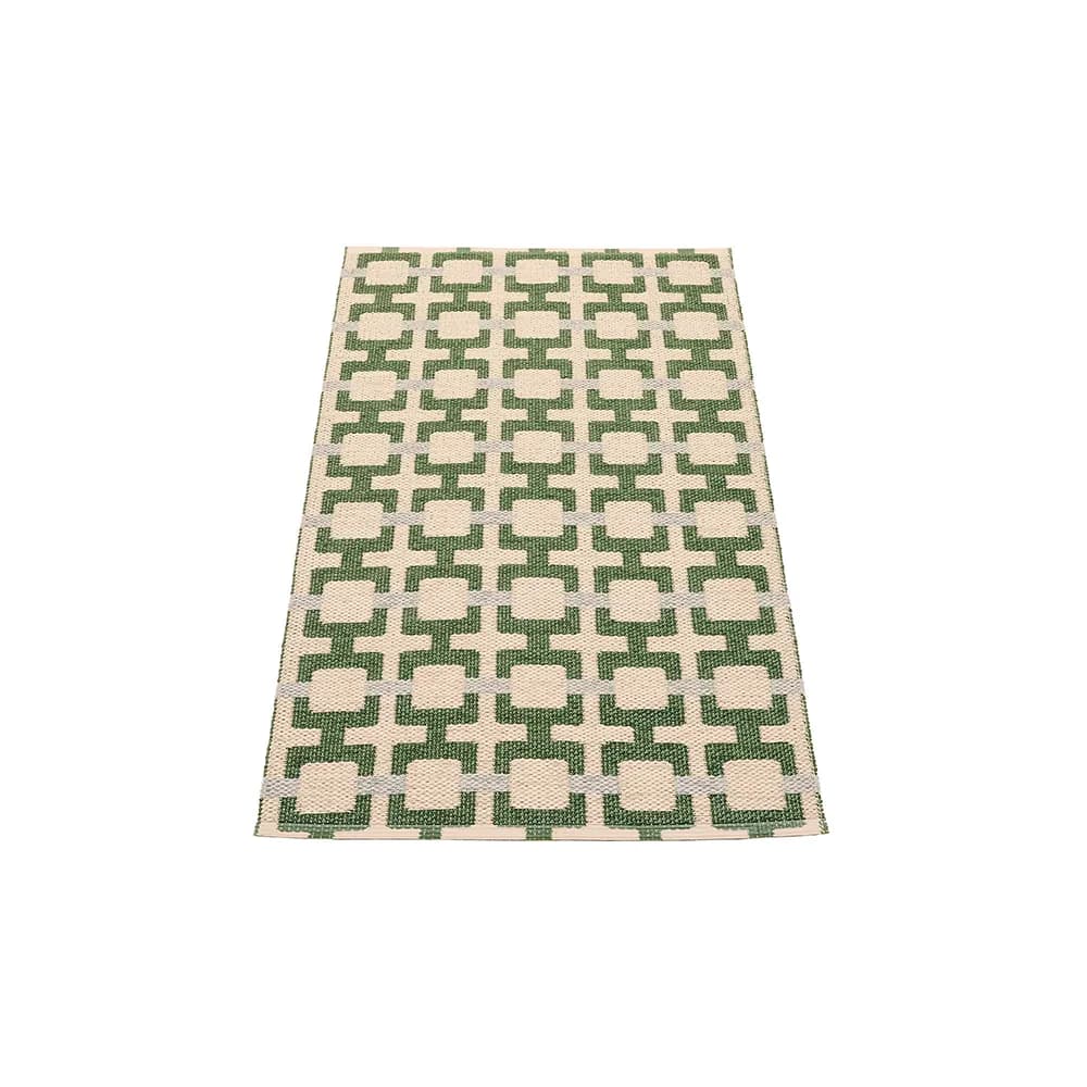 Pappelina, Tom teppich Leaf/Cream/sage 70 x 120 cm