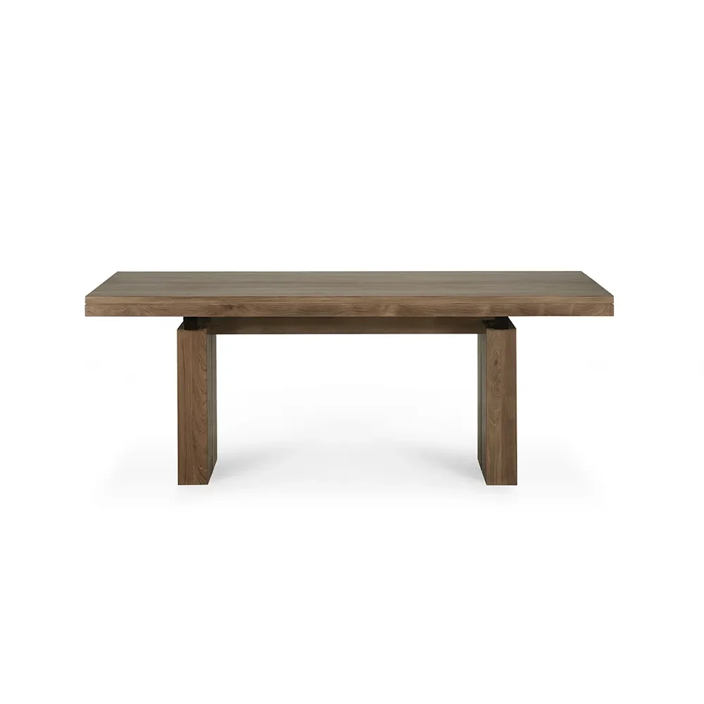 Ethnicraft, Doppelter Esstisch 100x200-300 cm Teak