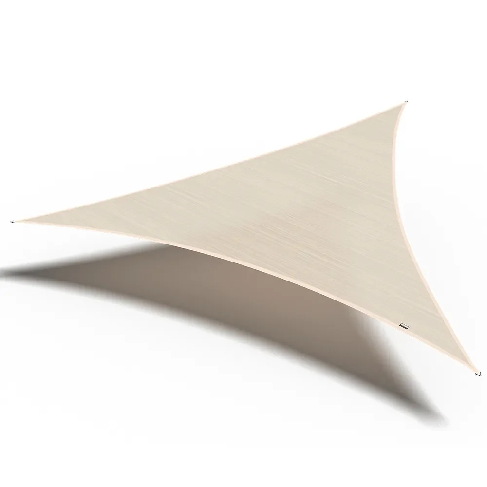 Platinum Sun & Shade, Coolfit Sonnensegel dreieckig 360 x 360 cm cremefarben