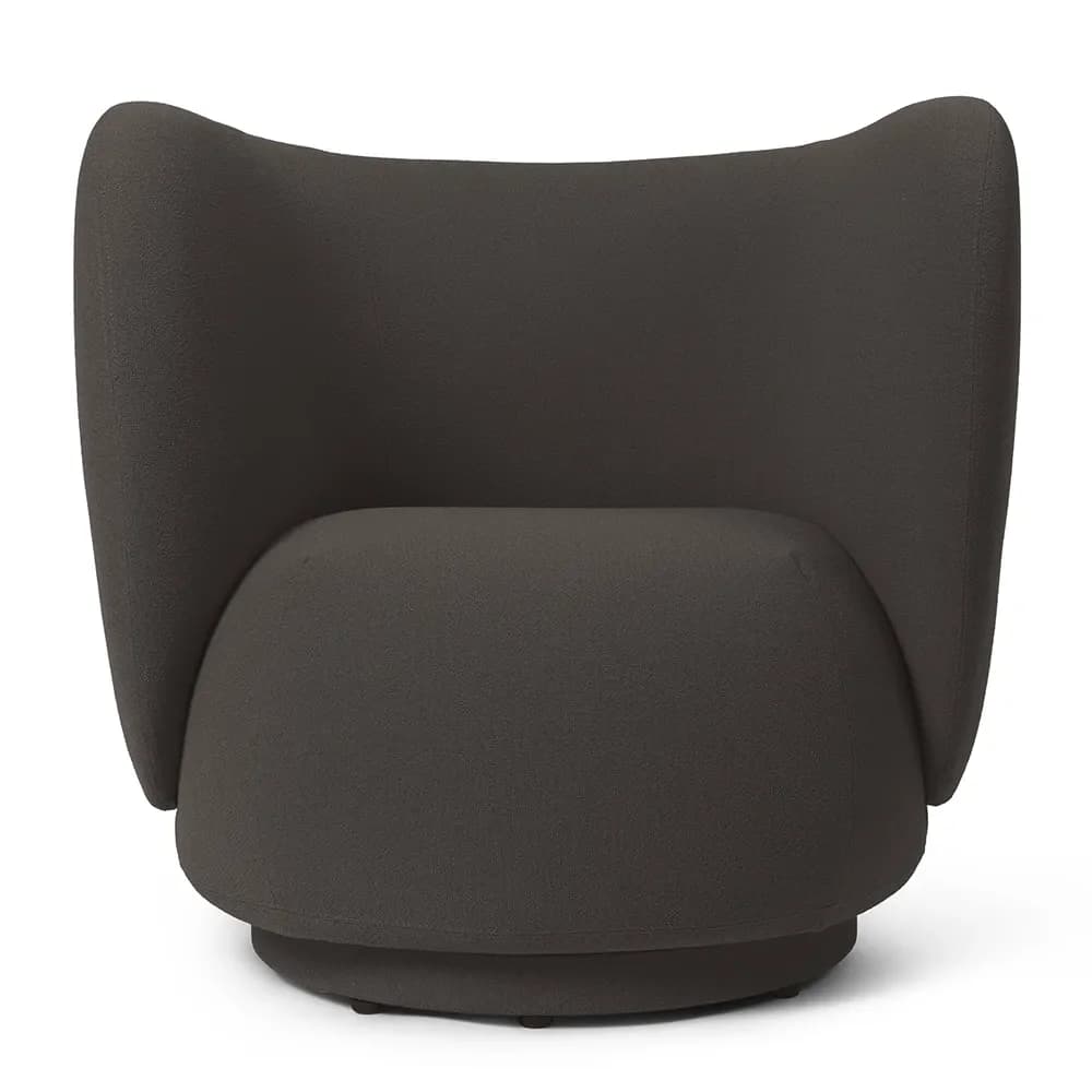 Ferm Living, Rico Lounge sessel Grain - Chocolate