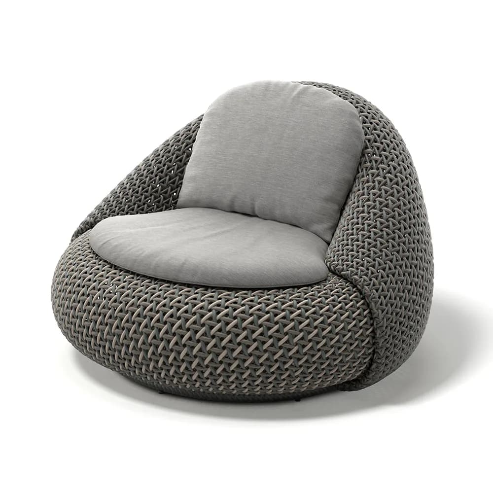 Dedon, ATOLO Loungesessel C3A verdraut onyx 0228 pine silver 0229