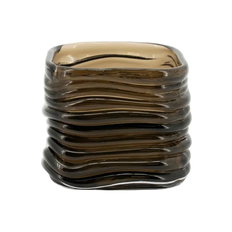 By-Boo, Rizo small 10x10x8 cm Glas Braun