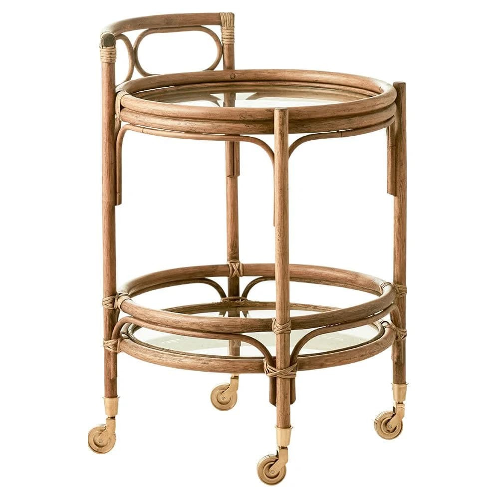 Sika Design, Servierwagen Romeo aus Rattan antik
