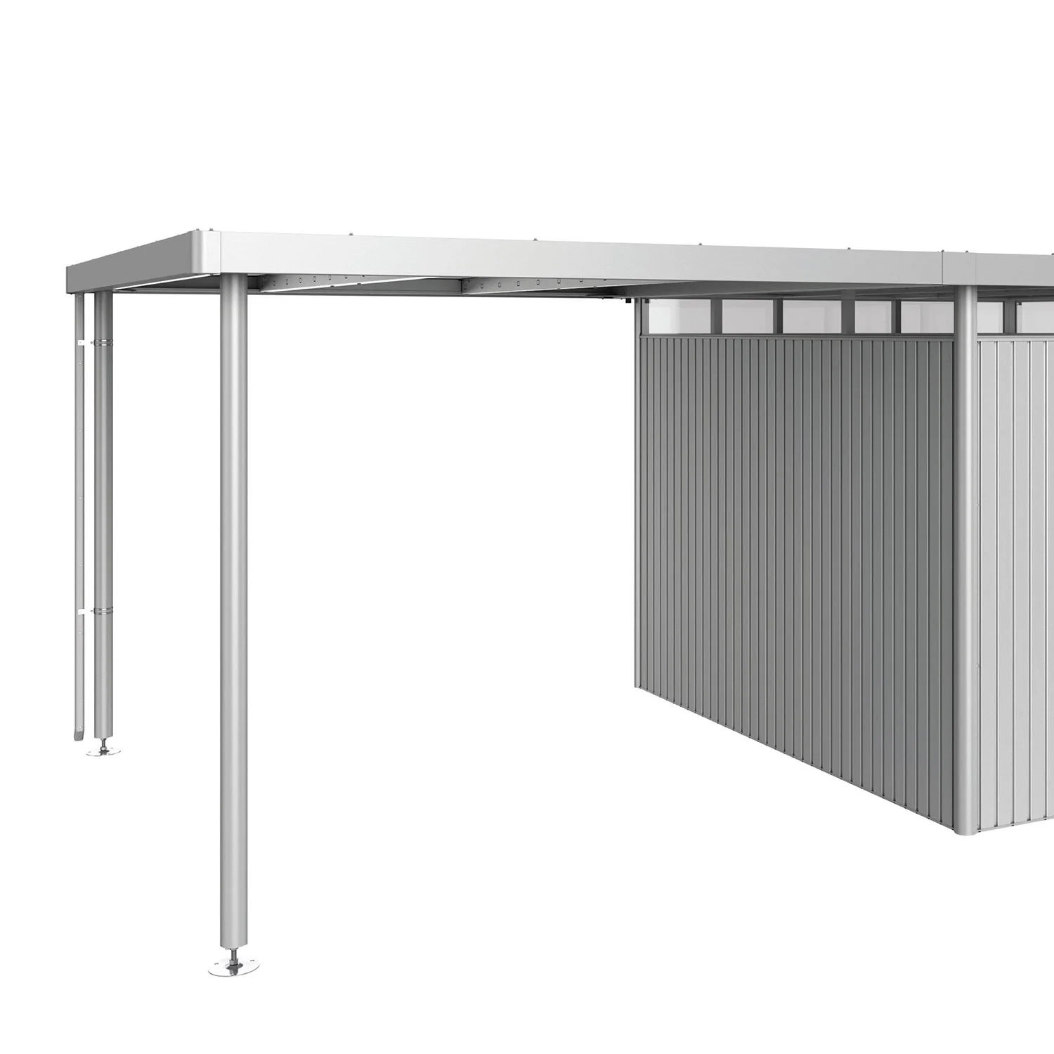 Biohort, Seitendach Gerätehaus highline Größe h5 metallic silber Biohort