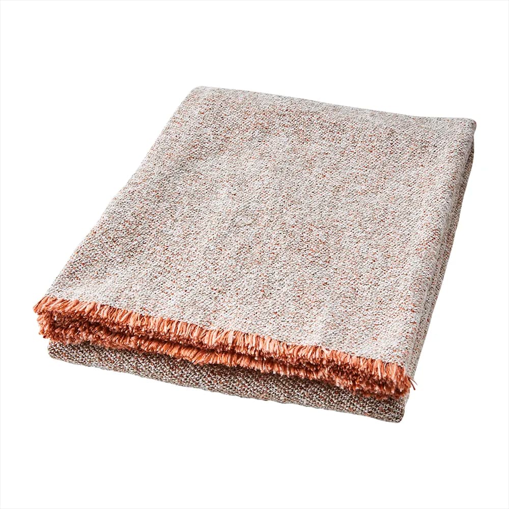 Affari of Sweden, NINA Blanket Beige/coral