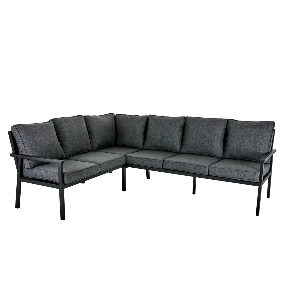 Brafab, Rana Ecksofa hoch 252x195 cm schwarz