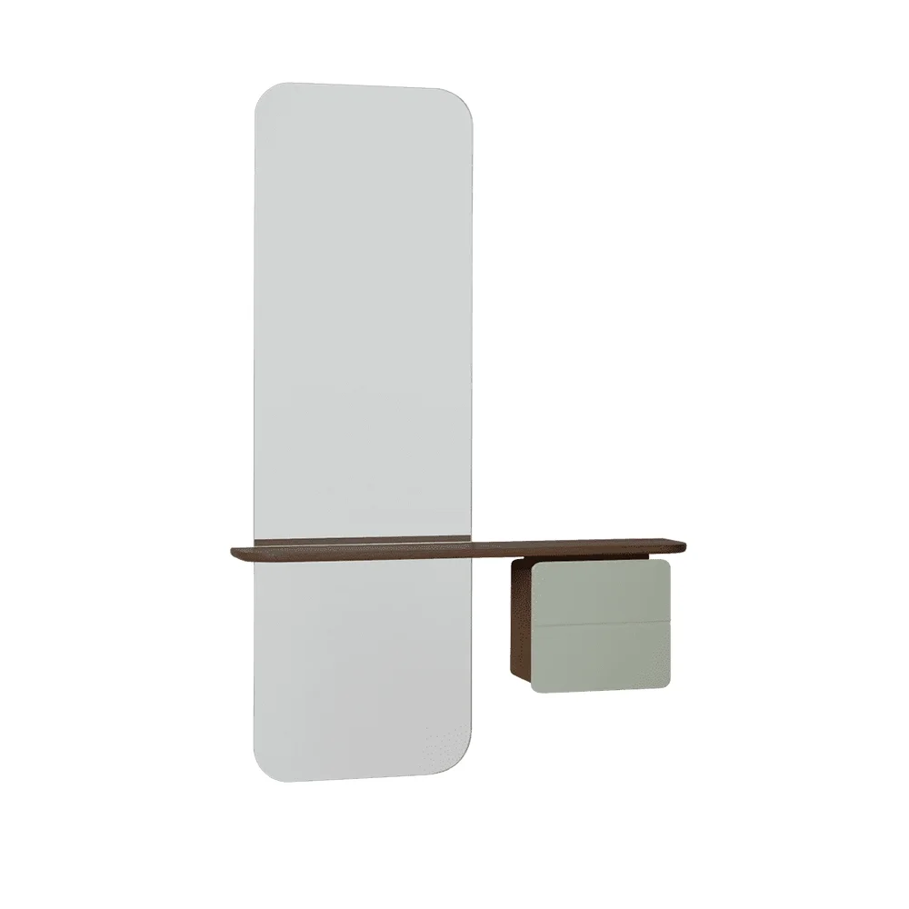 Umage, One More Look Spiegel Dunkle Eiche/Nuance Olive
