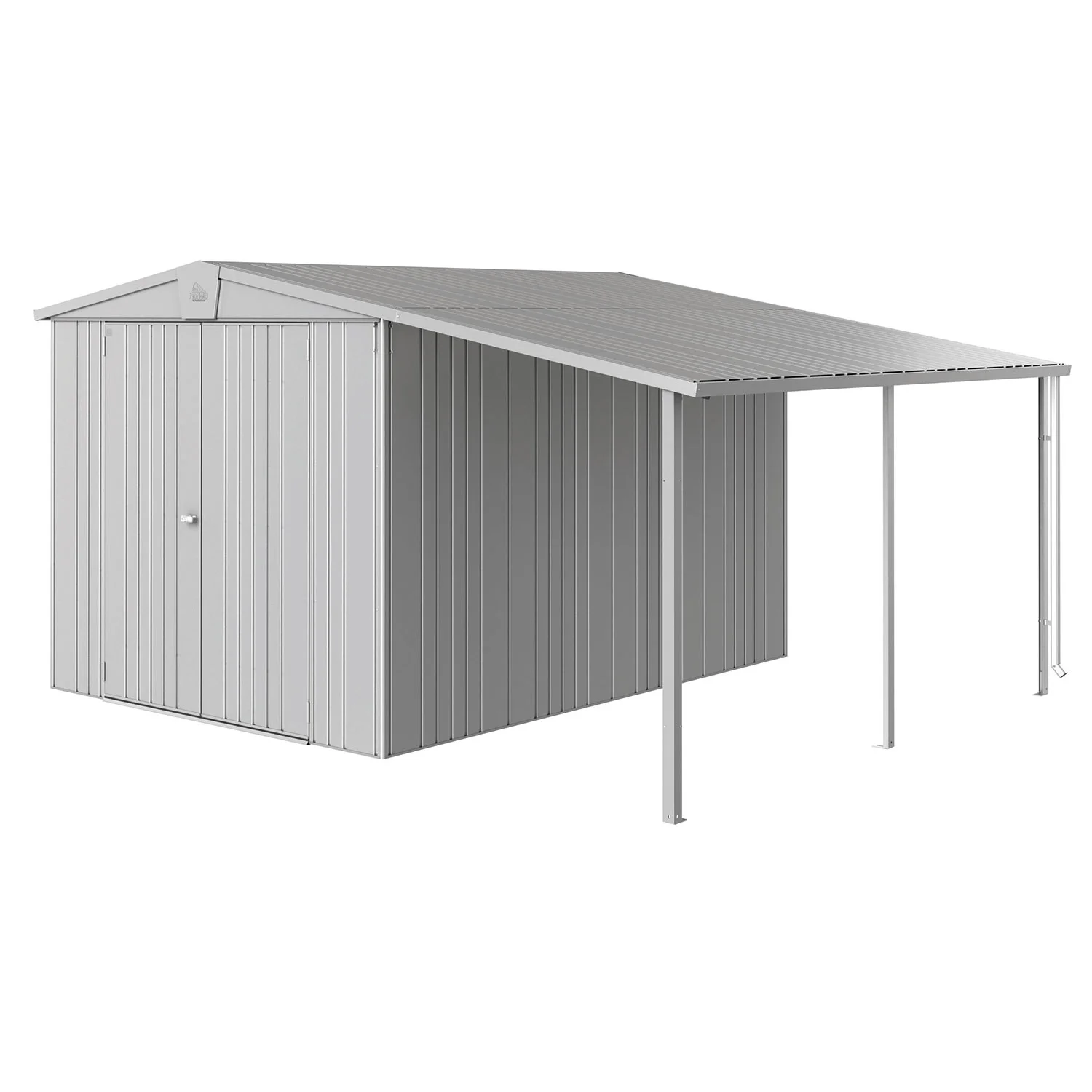 Biohort, Europa Seitendach Gerätehaus Größe 67 metallic silber Biohort