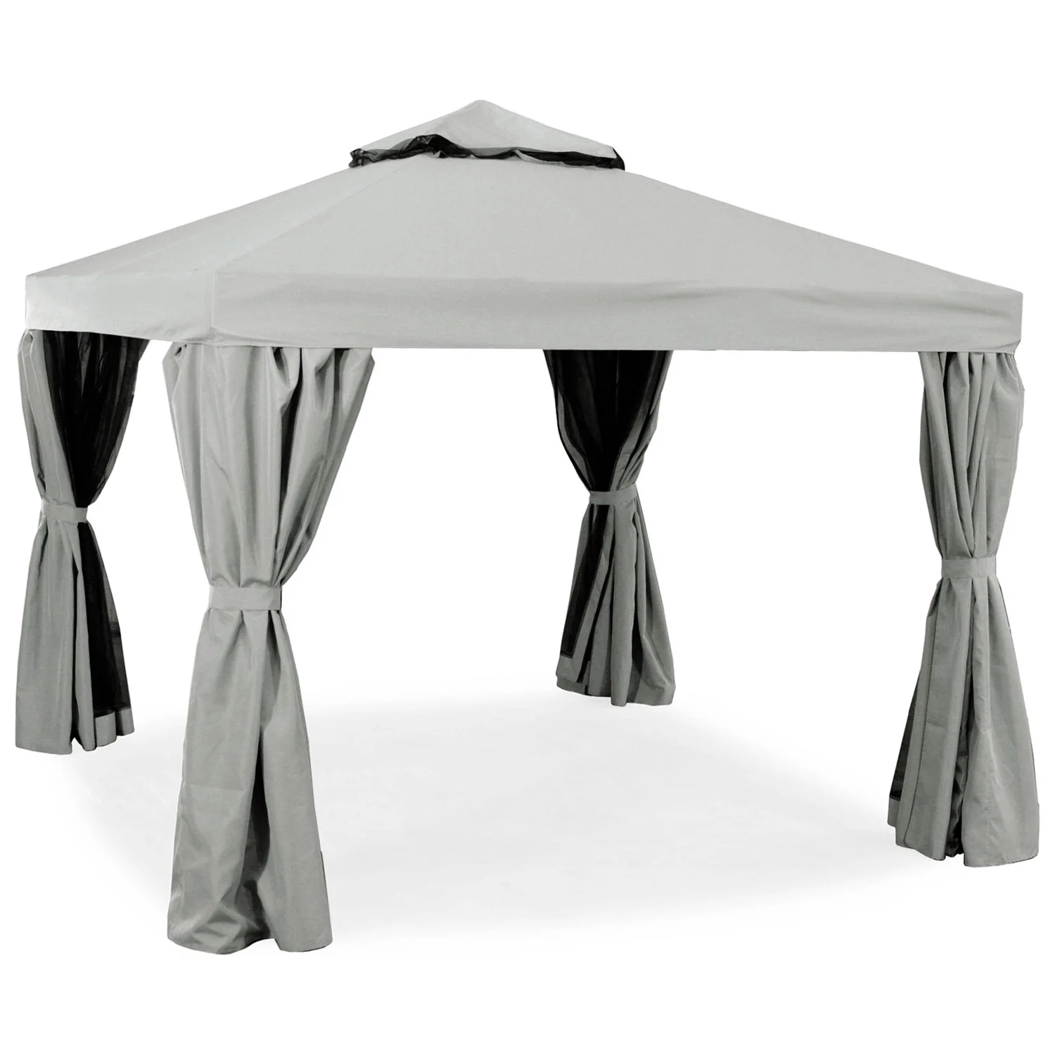 Hillerstorp, Luxor Pavillon 300x300 cm Grau Aluminium