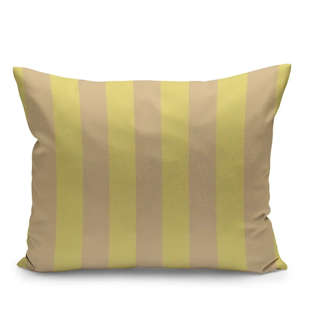 Skagerak, Barrier Zierkissen 50x40 cm Lemon/Sand Stripe