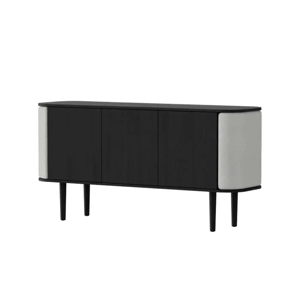 Umage, Treasures 3-türiger Schrank Schwarze Eiche/Sterling