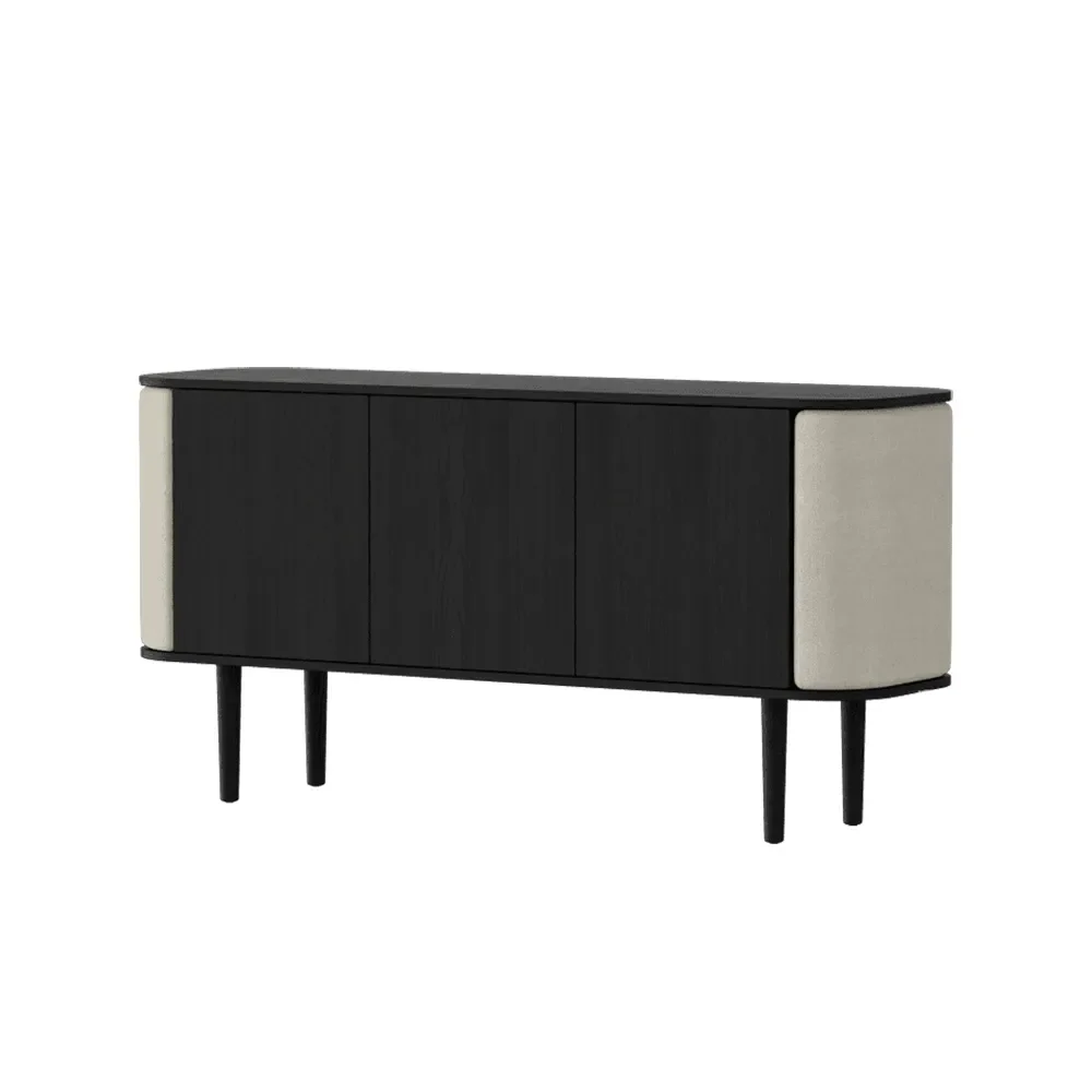 Umage, Treasures 3-türiger Schrank Schwarze Eiche/White Sands