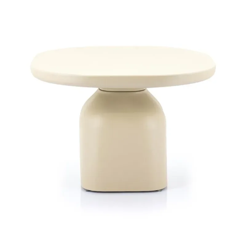 By-Boo, Coffee Squand large Tisch 60x60x41 cm/base dia.29 Aluminium beige
