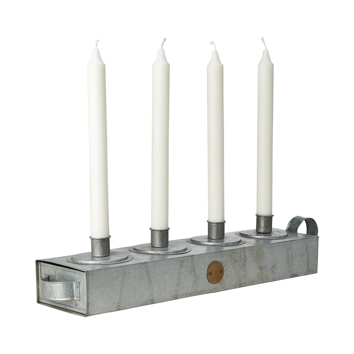 Affari of Sweden, Kerzenhalter mit Schublade Fenix Grey L 47 cm