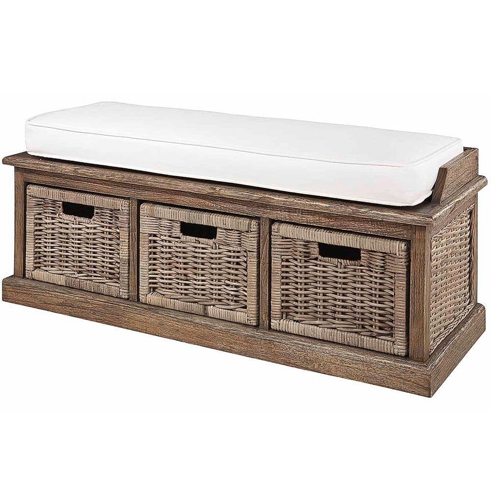 Artwood, Cubu bank 3 schubladen rattan