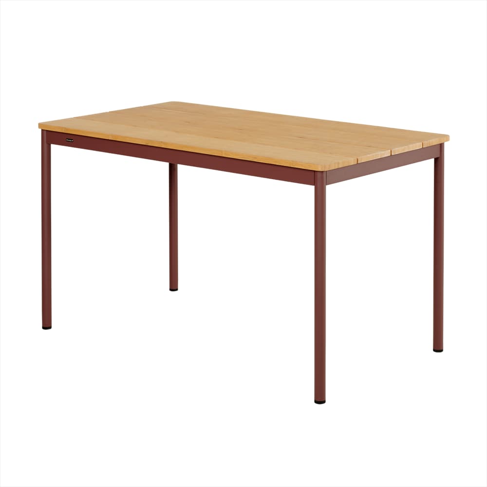 Brafab, Nox Bistro esstisch 70x125 cm Bambu/Zin Red