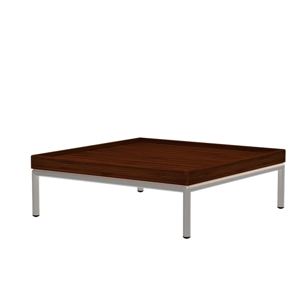 Houe, LEVEL Couchtisch 81x81 cm Bambus/weiß