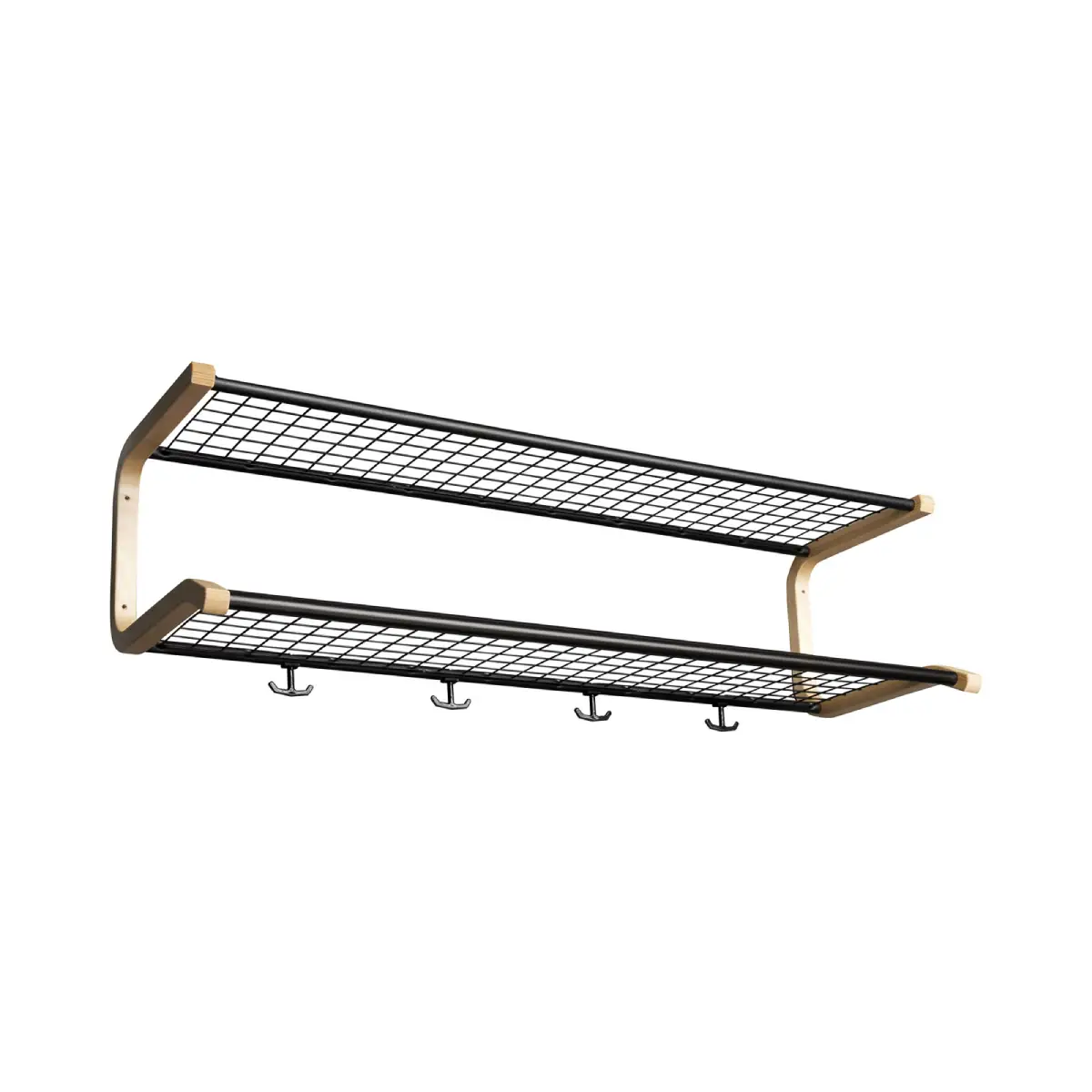 Essem Design, Anna Hutregal 120 cm Schwarz Eiche