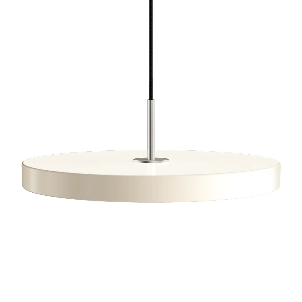 UMAGE - Asteria Pendelleuchte Medium Pearl White/Steel