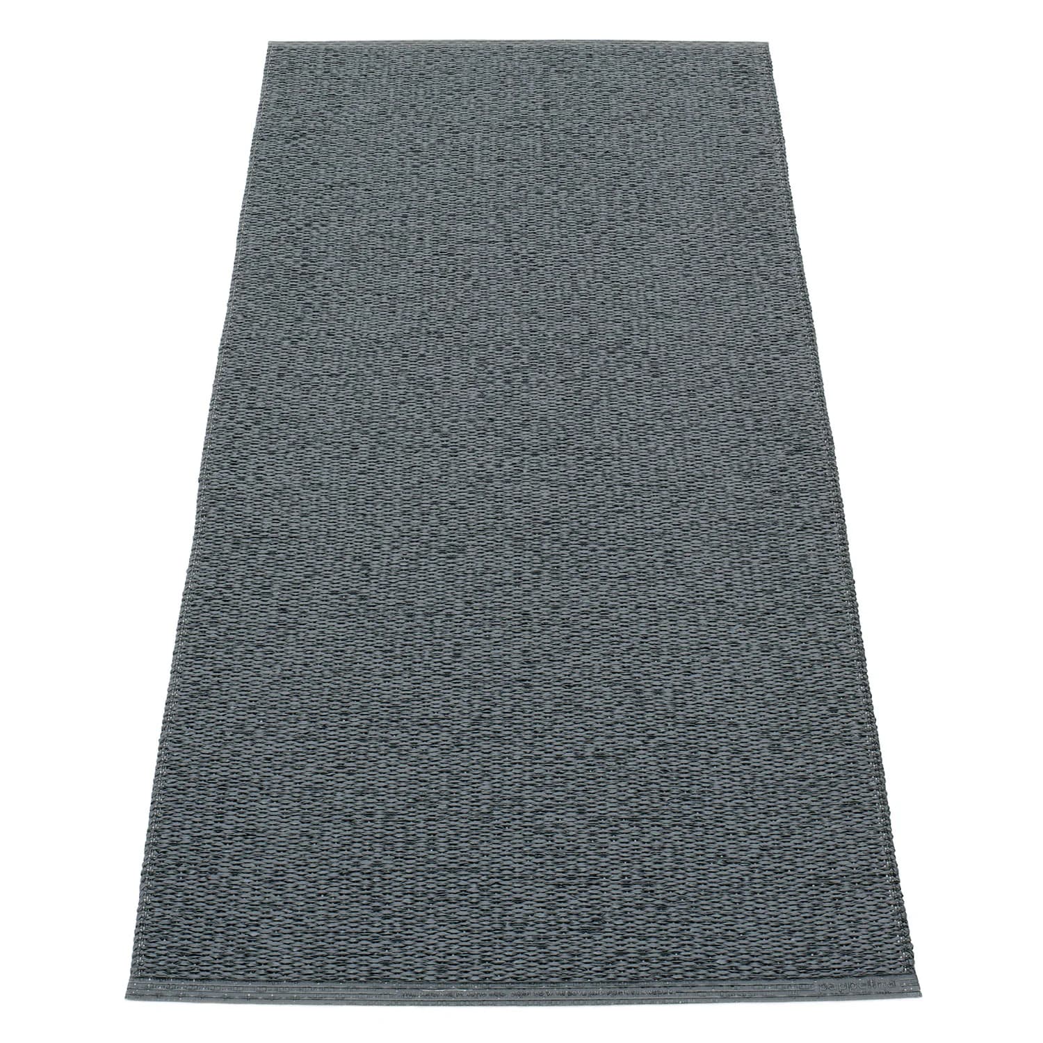 Pappelina, Svea Teppich 70x160 cm granit / black metallic