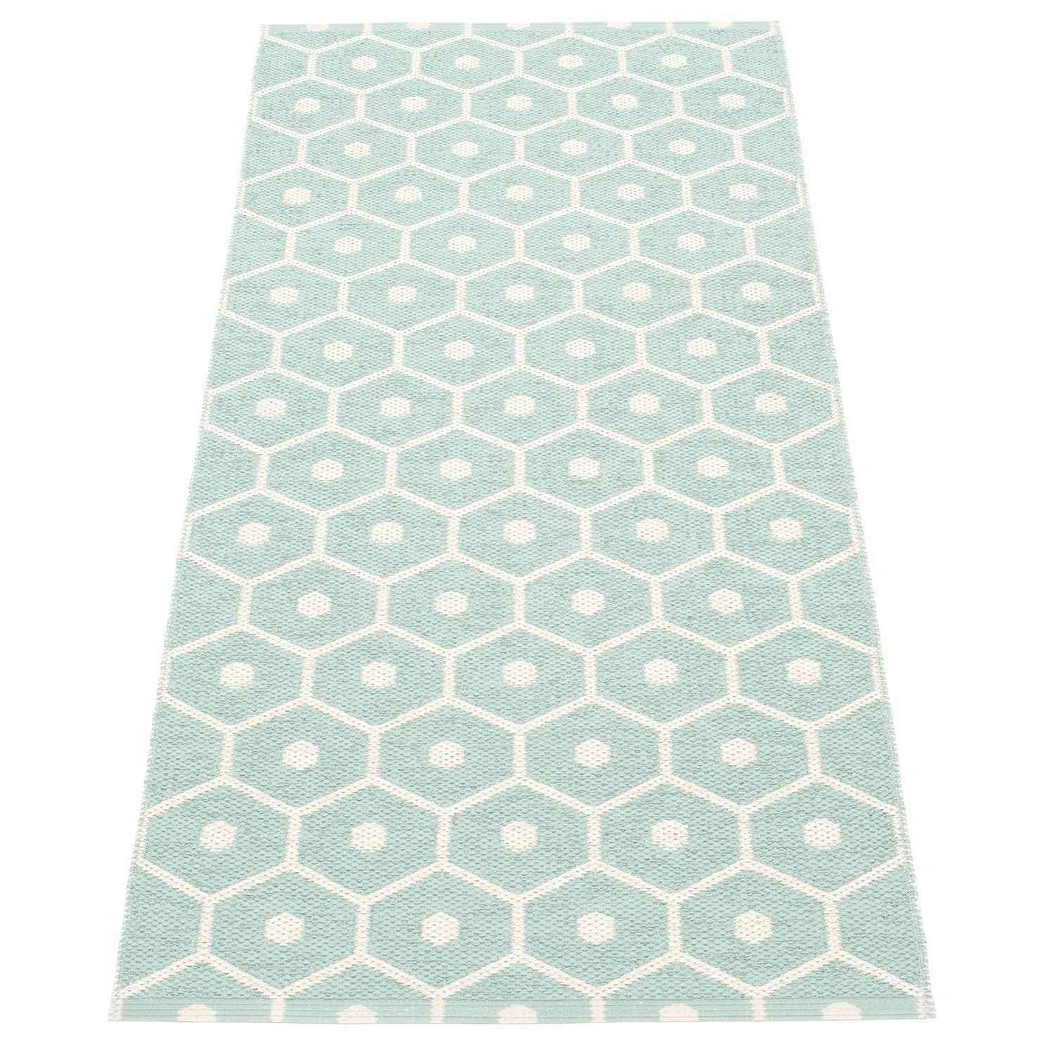 Pappelina, Honey Teppich 70x160 cm pale turquoise / vanilla