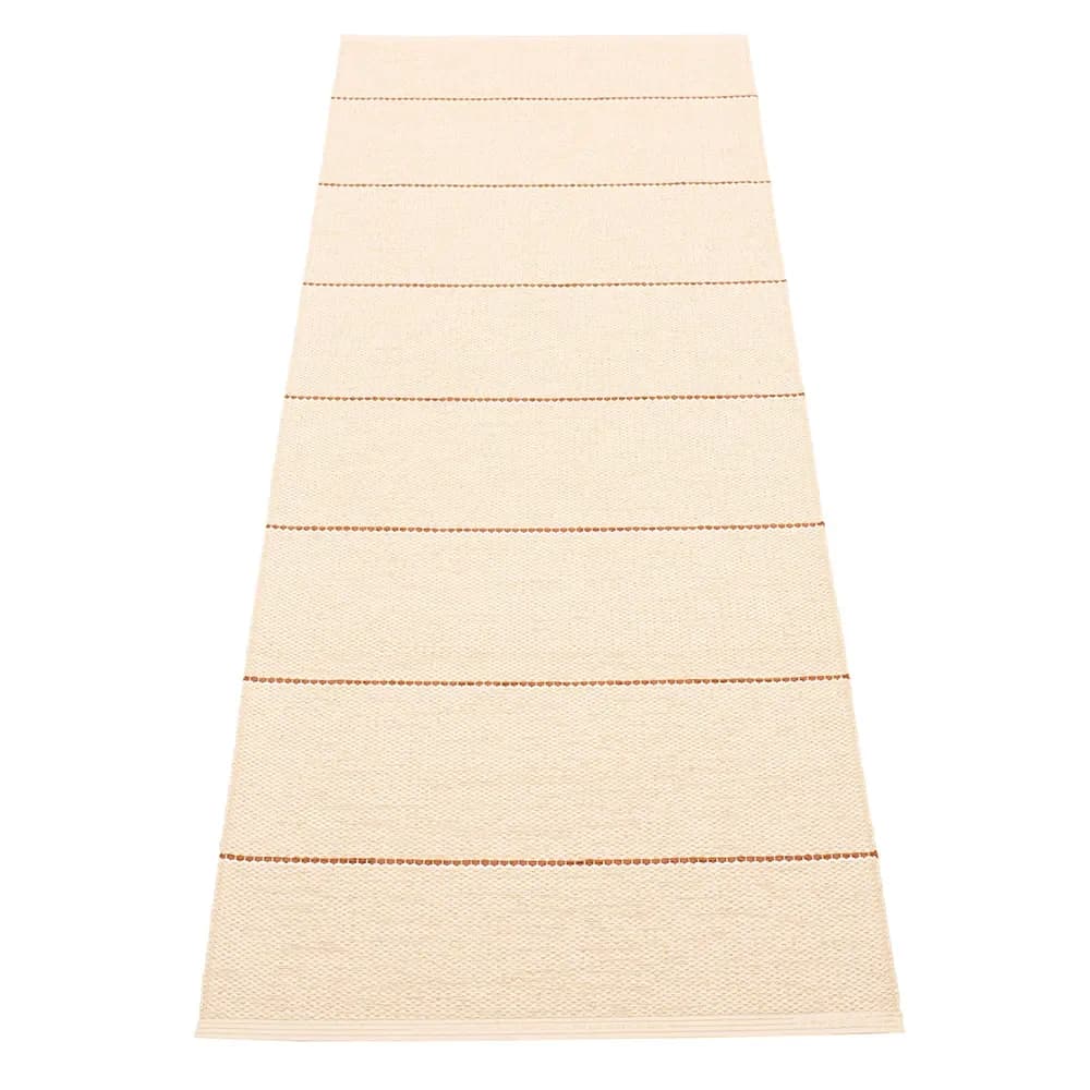 Pappelina, Lea teppich Beige/Rust/Vanilla 70 x 225 cm