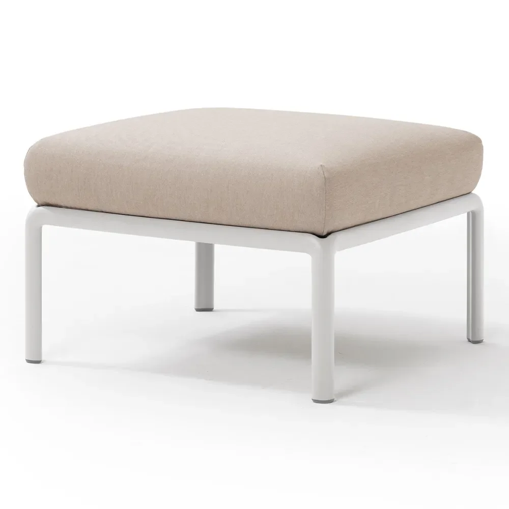 Nardi, Komodo Hocker Weiß - Canvas Sunbrella