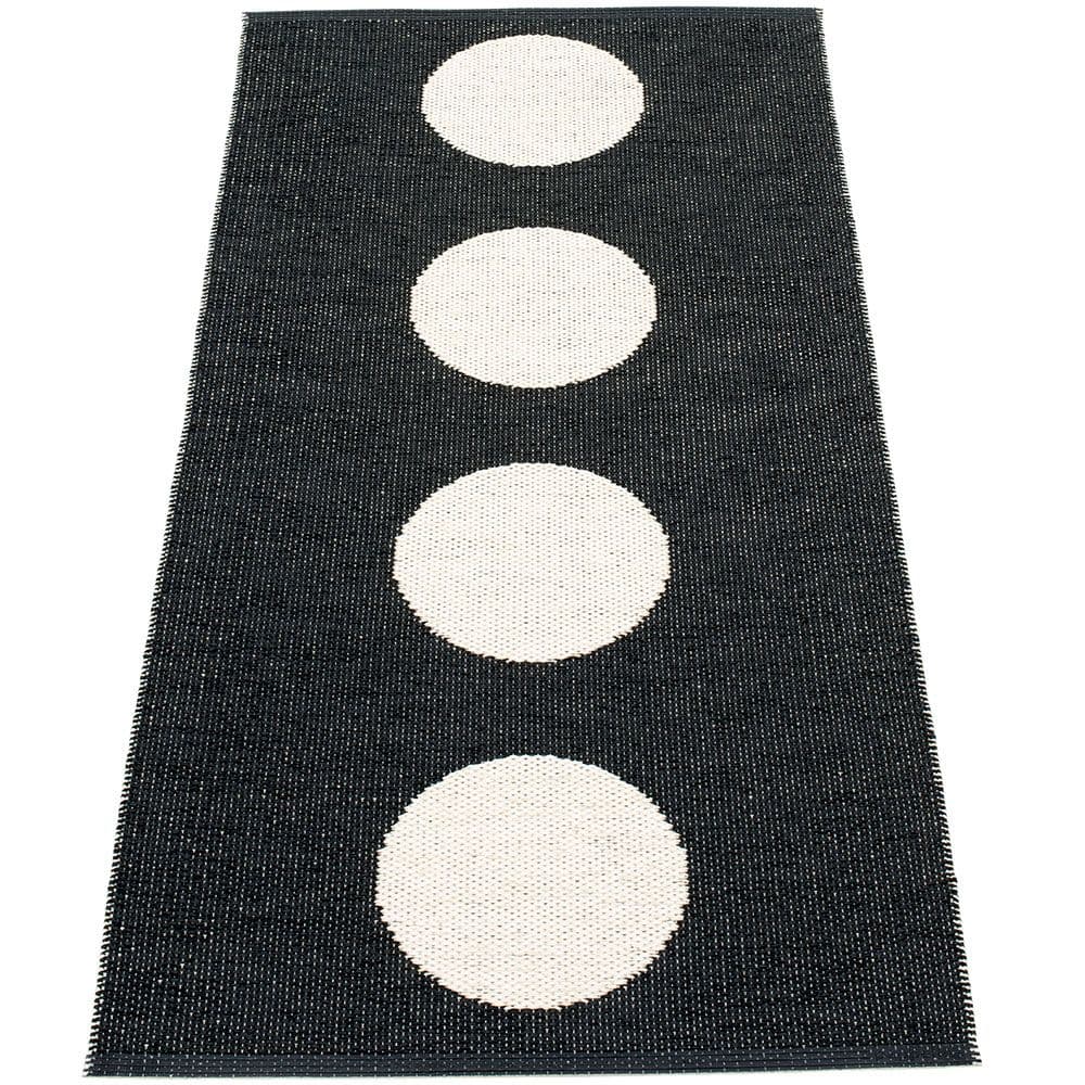Pappelina, Vera Teppich 70x150 cm black/vanilla