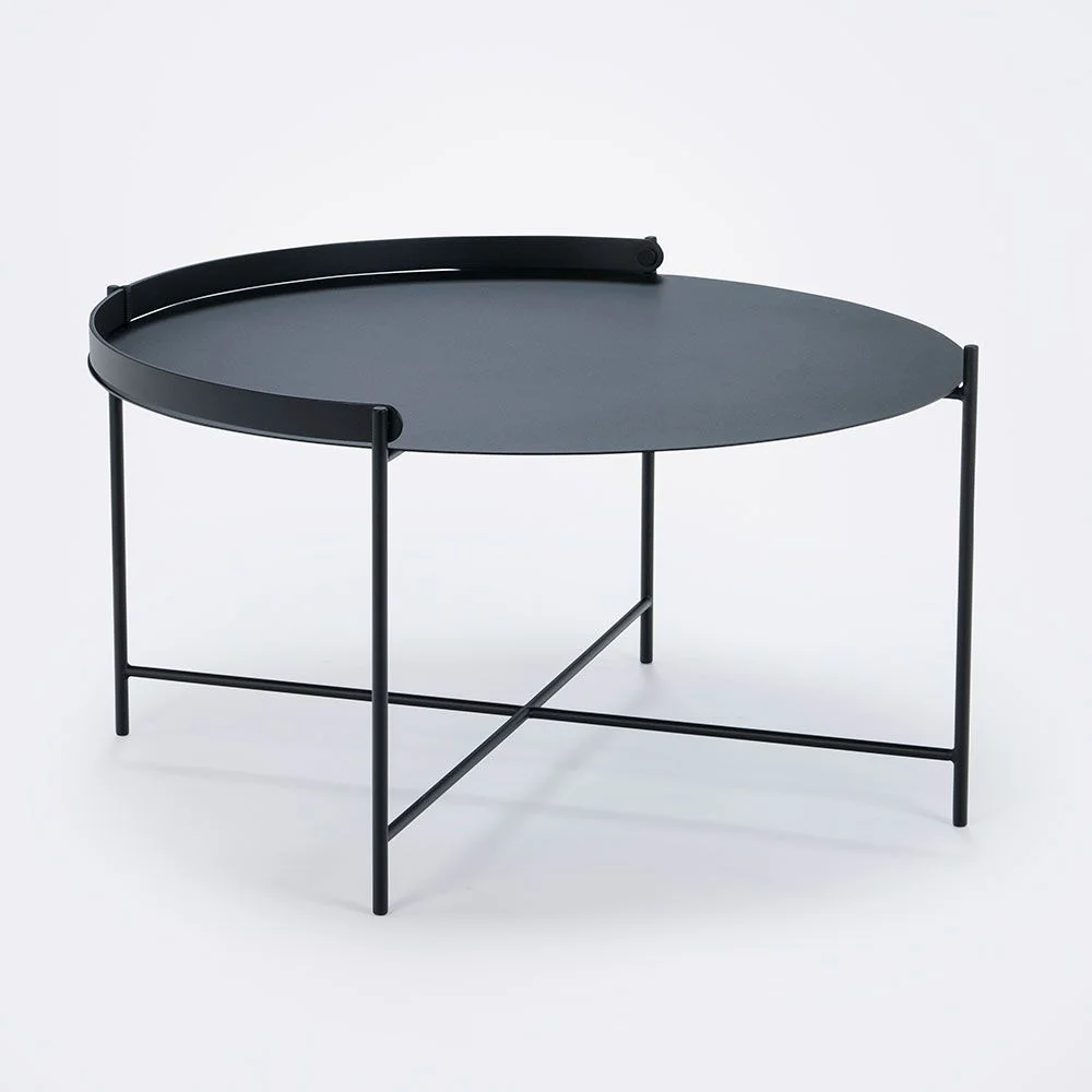 Houe, Edge Beistelltisch 76 cm schwarzer Stahl
