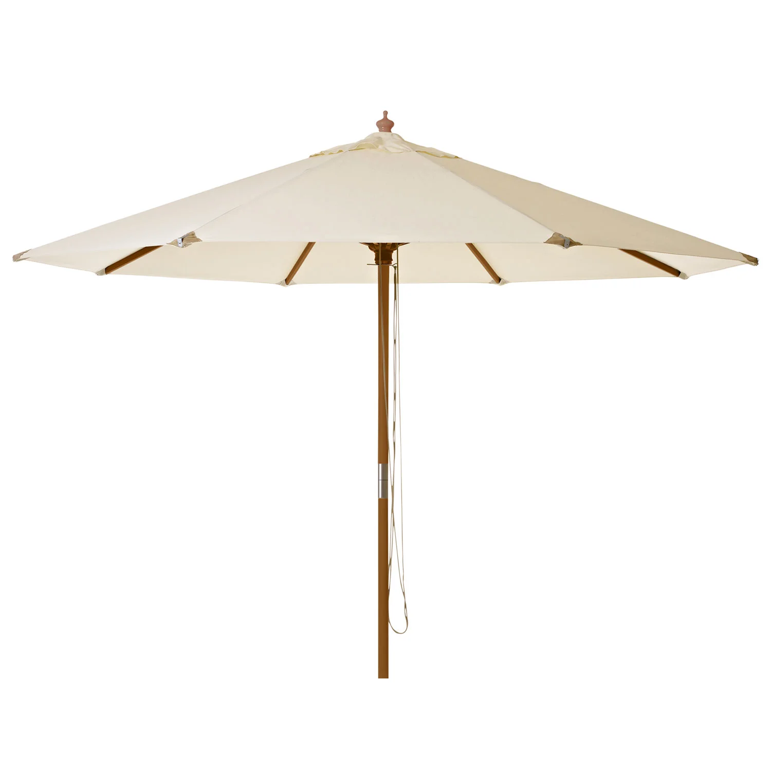 Cinas, Capri Sonnenschirm 300 cm Holzgestell offwhite