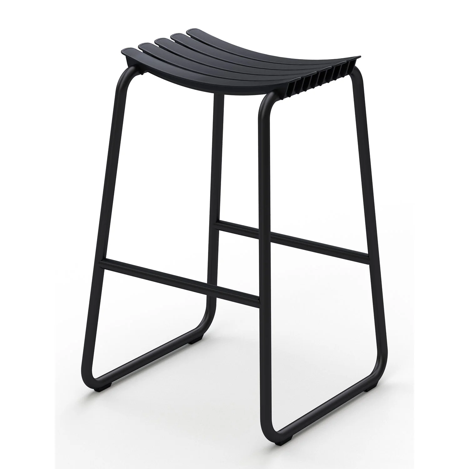 Houe, Reclips Barhocker schwarz Aluminium