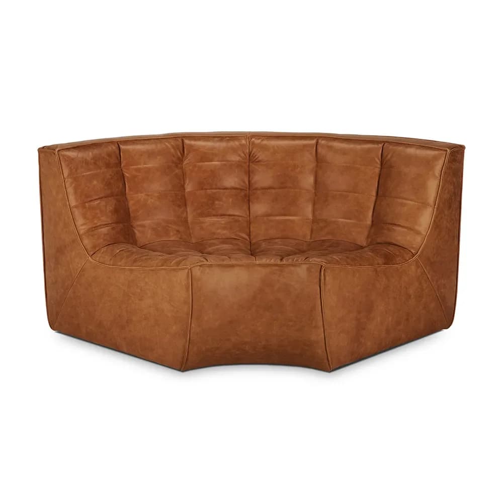 Ethnicraft, N701 Runde Ecke Old Saddle Leder