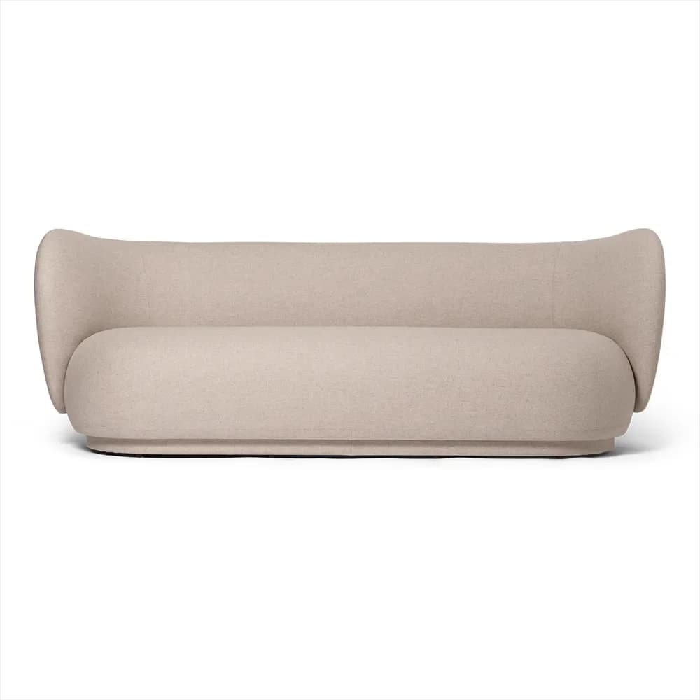 Ferm Living, Rico 3-sitzer sofa Main Line Flax - Sand