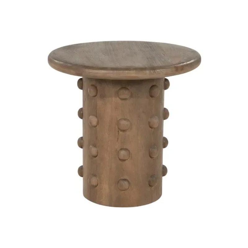 By-Boo, PopDot Beistelltisch 52x52x51 cm Mangoholz Braun