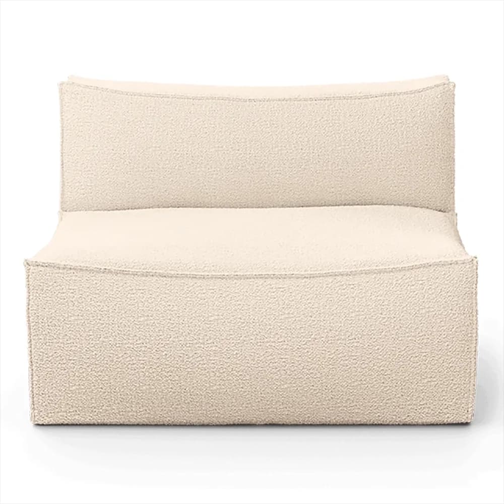 Ferm Living, Catena Sofa Center L100 Wool Boucle - Off-white
