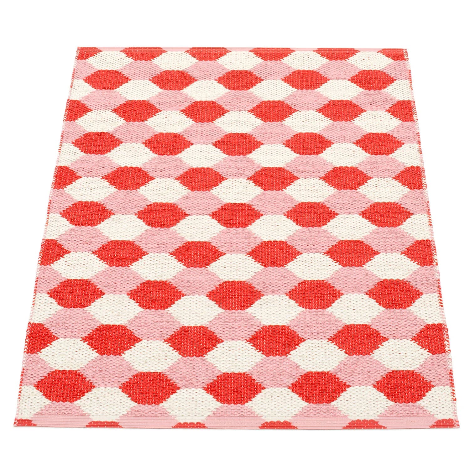 Pappelina, Dana Teppich 70x100 cm coral red / piglet / vanilla