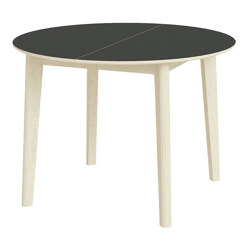 Skovby, Sm120 Tisch Eiche Weißöl/Schwarzes Nano-Laminat 102X74Cm
